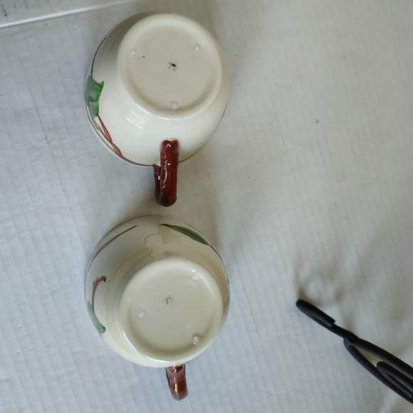 Franciscan Apple Cups & Saucers Set Of 2 Apple Tree Cups And Plates Vintage USA - Picture 6 of 16